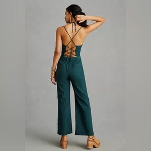 NWT Anthropologie Mauve Strappy Jumpsuit